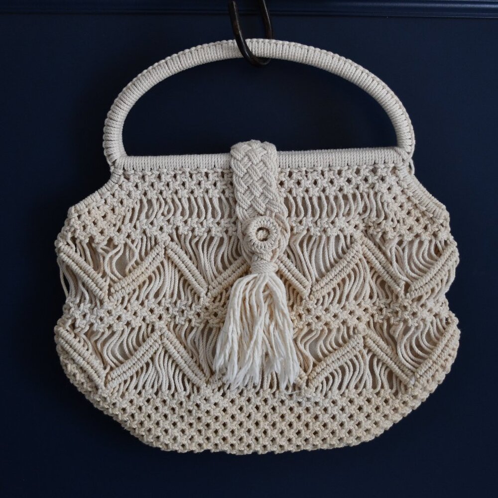 Vintage Macramé Purse
